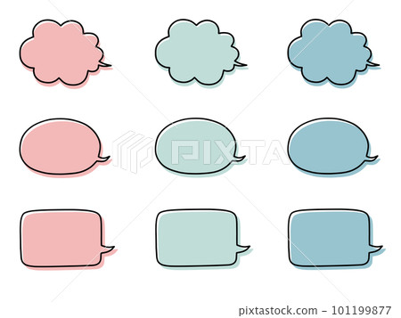 暗色手寫風格語音氣泡集 101199877