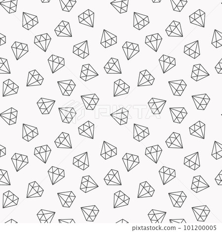 Diamonds random seamless vector pattern or background Diamonds random seamless vector pattern or background 101200005