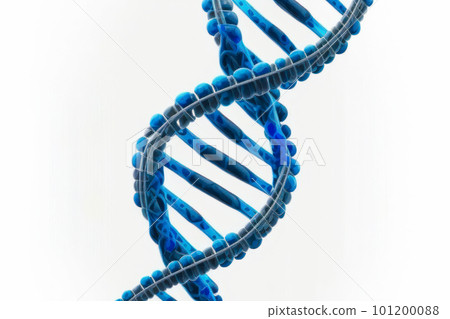 Color-splashed human DNA structure on plain backdrop. Generative AI. Color-splashed human DNA structure on plain backdrop. Generative AI. 101200088