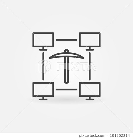 Computer Science and Data Mining vector line concept icon Computer Science and Data Mining vector line concept icon 101202214