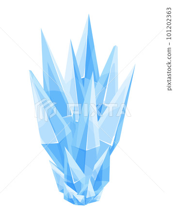 Illustration of crystals of ammonium Illustration of crystals of ammonium 101202363