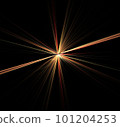 Fractal Illustration of Combustion on Black Background 101204253