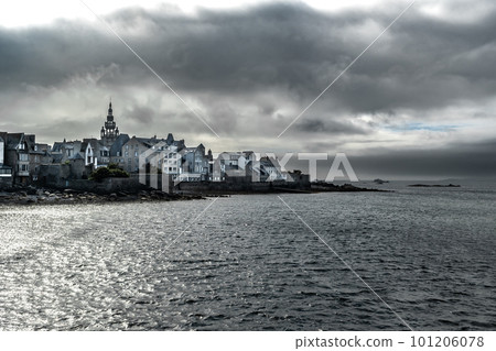 City Of Roscoff At The Finistere Atlantic Coast In Brittany, France City Of Roscoff At The Finistere Atlantic Coast In Brittany, France 101206078
