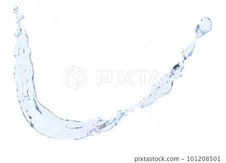 Shape form droplet of Water splashes into drop water attack fluttering in air and stop motion freeze shot. Splash Water for texture graphic resource elements, White background isolated Shape form droplet of Water splashes into drop water attack fluttering in air and stop motion freeze shot. Splash Water for texture graphic resource elements, White background isolated 101208501