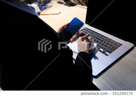 在線開會的女性 在線開會的女性 101209174