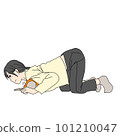 一位女士用泡沫軸放鬆右鎖骨 101210047