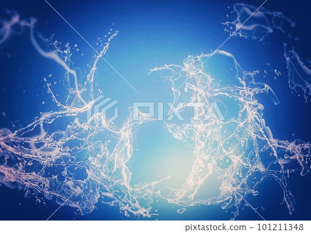 抽象藍色濺 101211348