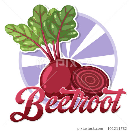 Beetroot banner in cartoon style Beetroot banner in cartoon style 101211782