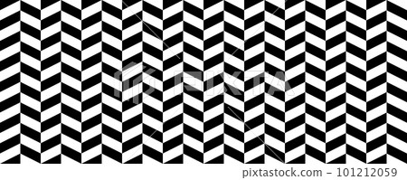 Herringbone seamless pattern. Black and white chevron background. Repeating zigzag texture with diagonal lines. Textile and fabric print design swatch. Vector illustration and wallpaper Herringbone seamless pattern. Black and white chevron background. Repeating zigzag texture with diagonal lines. Textile and fabric print design swatch. Vector illustration and wallpaper 101212059