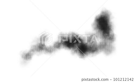 Halftone smoke texture. Black and white dotted fog background. Comic pop art style design element for banners, collages, posters. Monochrome grunge abstract wallpaper. Vector Halftone smoke texture. Black and white dotted fog background. Comic pop art style design element for banners, collages, posters. Monochrome grunge abstract wallpaper. Vector 101212142