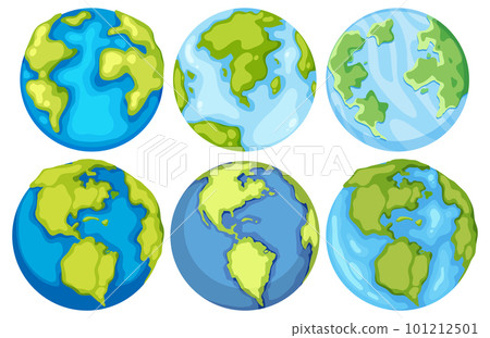 Earth globe planets collection 101212501