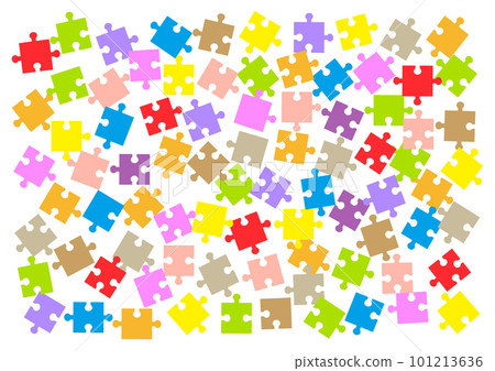 散落的彩色拼圖 101213636