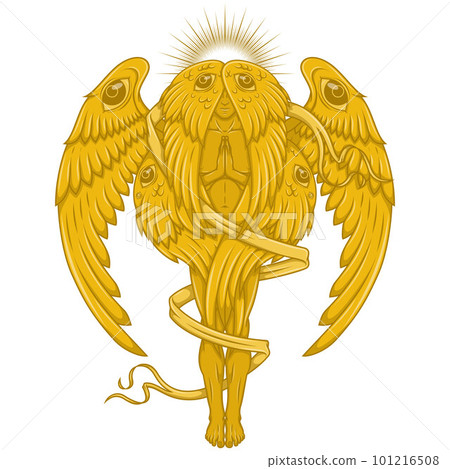 Vector design of praying angel Vector design of praying angel 101216508