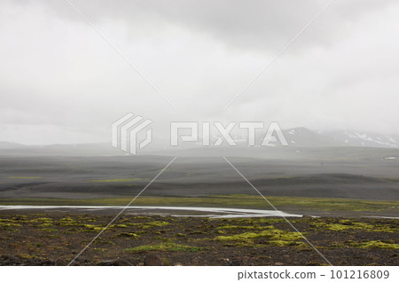 Scenic view of endless space and nature in Iceland 101216809