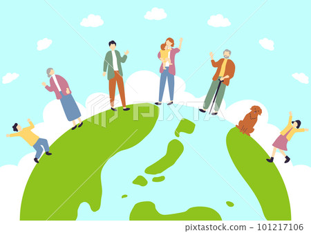 3代家庭地球背景 3代家庭地球背景 101217106