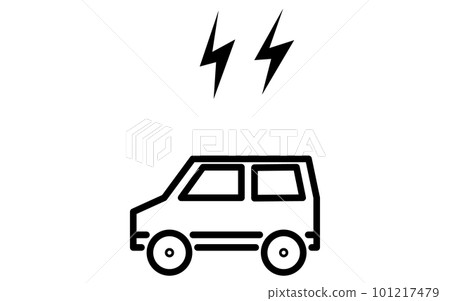 汽車發出噪音的圖像圖標 汽車發出噪音的圖像圖標 101217479