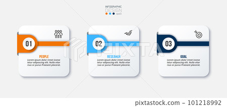 Infographic template business concept with step. Infographic template business concept with step. 101218992