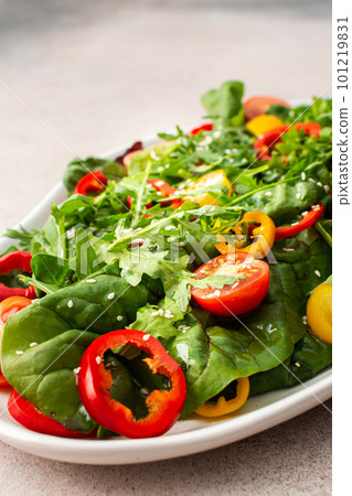 Salad of fresh farm vegetables 101219831