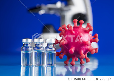 Bottles coronavirus vaccine, pandemic background Bottles coronavirus vaccine, pandemic background 101220442