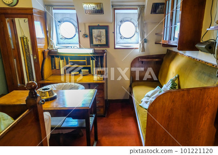 Inside the sailing ship Nippon Maru anchored at Minato Mirai, Yokohama City, Kanagawa Prefecture 101221120