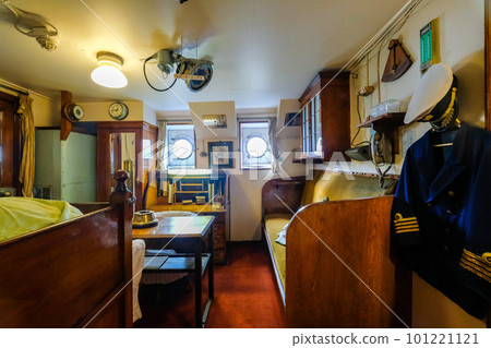 Inside the sailing ship Nippon Maru anchored at Minato Mirai, Yokohama City, Kanagawa Prefecture 101221121