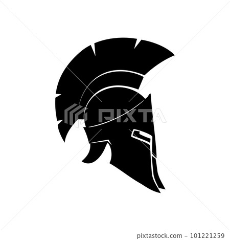 Silhouette Roman or Greek helmet 101221259