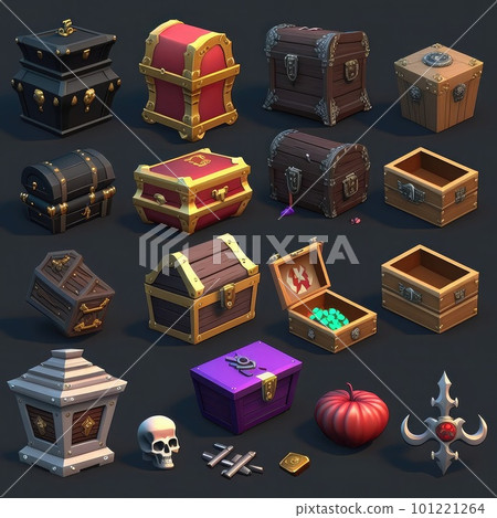 icon game treasure chest ai generated icon game treasure chest ai generated 101221264
