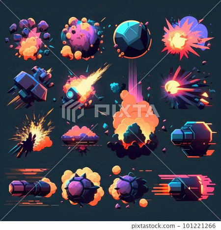 animation game bomb explosion ai generated 101221266