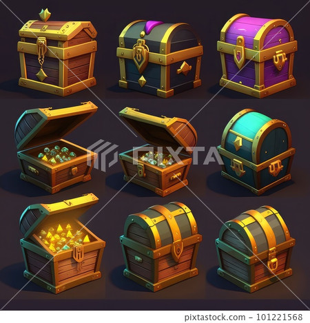 object game treasure chest ai generated object game treasure chest ai generated 101221568