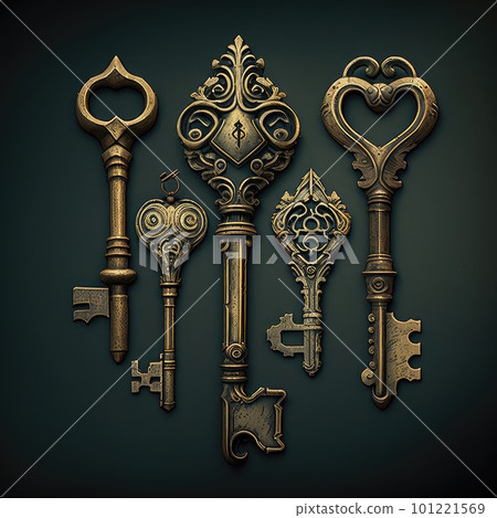 door old vintage keys ai generated door old vintage keys ai generated 101221569