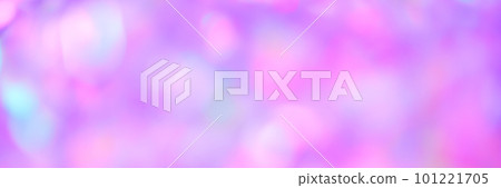 Banner blurred pastel neon pink golden holographic bokeh background texture 101221705