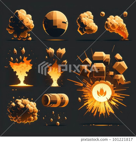 effect game bomb explosion ai generated effect game bomb explosion ai generated 101221817