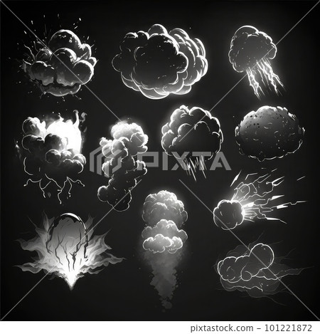 cloud smoke explosion video game ai generated cloud smoke explosion video game ai generated 101221872