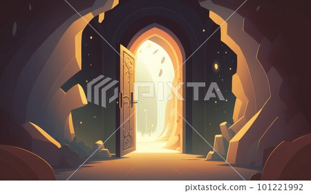 night scene magic portal ai generated - Stock Illustration [101221992 ...