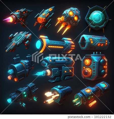 icon gun blaster video game ai generated icon gun blaster video game ai generated 101222132
