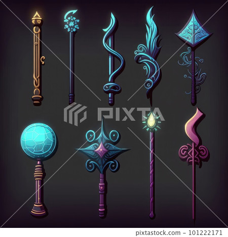sorcery game magic walk stick ai generated 101222171