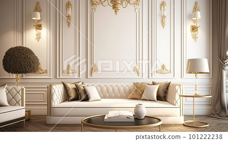 classic cream room ai generated 101222238