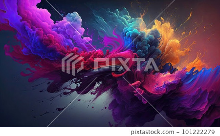 colorful splash explosion ai generated colorful splash explosion ai generated 101222279