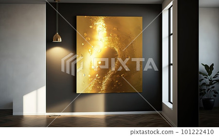 dark wall frame interior ai generated 101222410