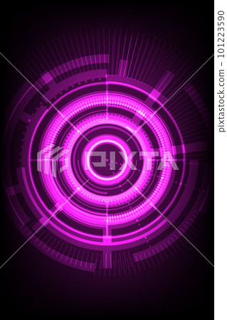 Abstract technology innovation circle sci-fi concept background. 101223590
