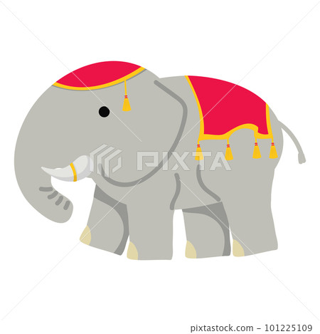 Cute thailand elephant flat vector Cute thailand elephant flat vector 101225109