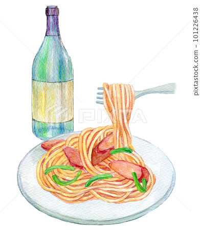 那不勒斯水彩插圖 101226438