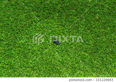Green grass texture background Top view of bright grass garden Idea concept used for making green backdrop, lawn for training football pitch, Grass Golf Courses green lawn pattern textured background. 101226663