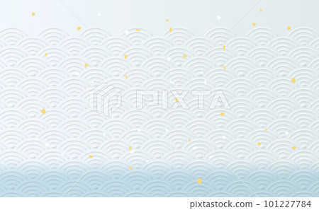 波浪圖案日式背景圖浮雕 波浪圖案日式背景圖浮雕 101227784