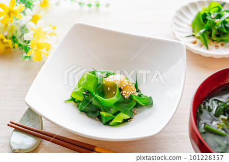 Licorice marinated in vinegar and miso 101228357