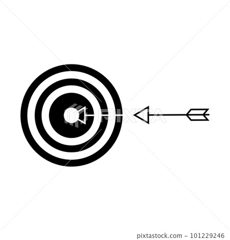 Bullseye arrow in target, manage to goal, reach to task Bullseye arrow in target, manage to goal, reach to task 101229246