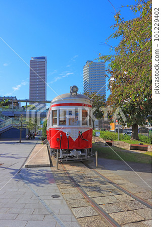 岐阜站前保存完好的火車的風景 101229402