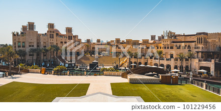 Souk Madinat Jumeirah in Dubai, traditional arabian bazaar market, UAE Souk Madinat Jumeirah in Dubai, traditional arabian bazaar market, UAE 101229456