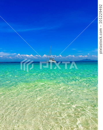 View from Bamboo island beach in Krabi, Thailand View from Bamboo island beach in Krabi, Thailand 101229492