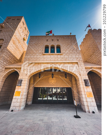 Souk Madinat Jumeirah in Dubai, traditional arabian bazaar market, UAE Souk Madinat Jumeirah in Dubai, traditional arabian bazaar market, UAE 101229799